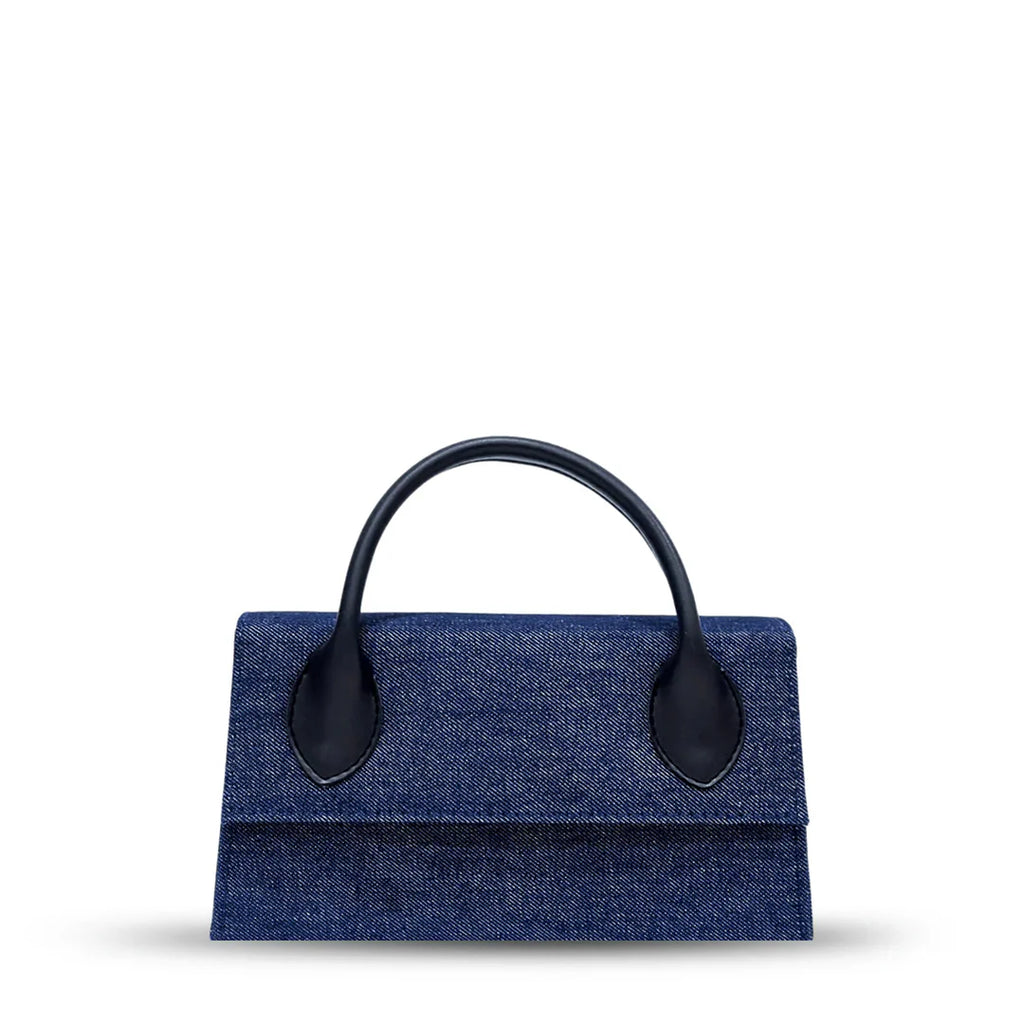 Sienna Grace Top Handle Bag – Elegant Beige Structured Handbag for Women Blue