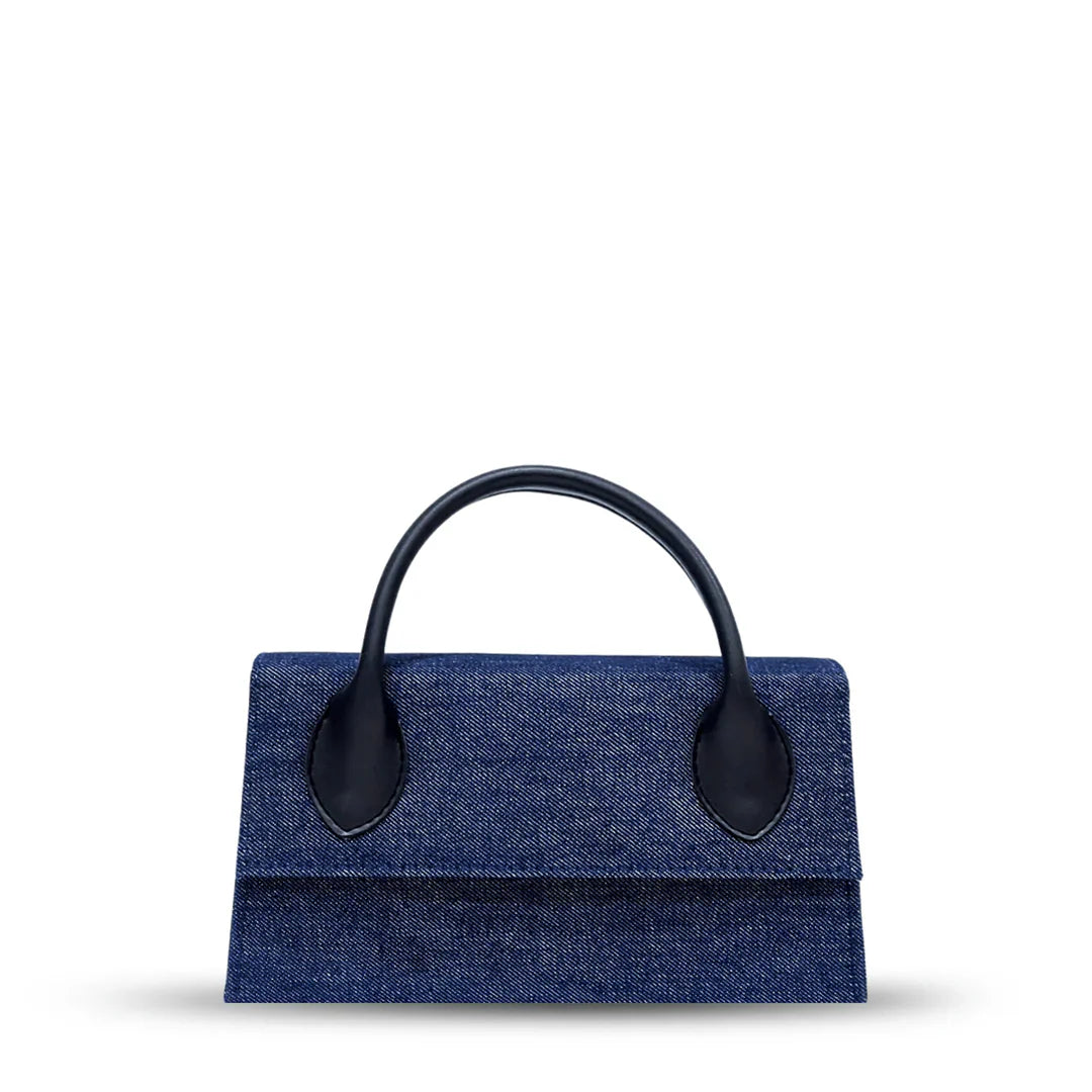Sienna Grace Top Handle Bag – Elegant Beige Structured Handbag for Women Blue