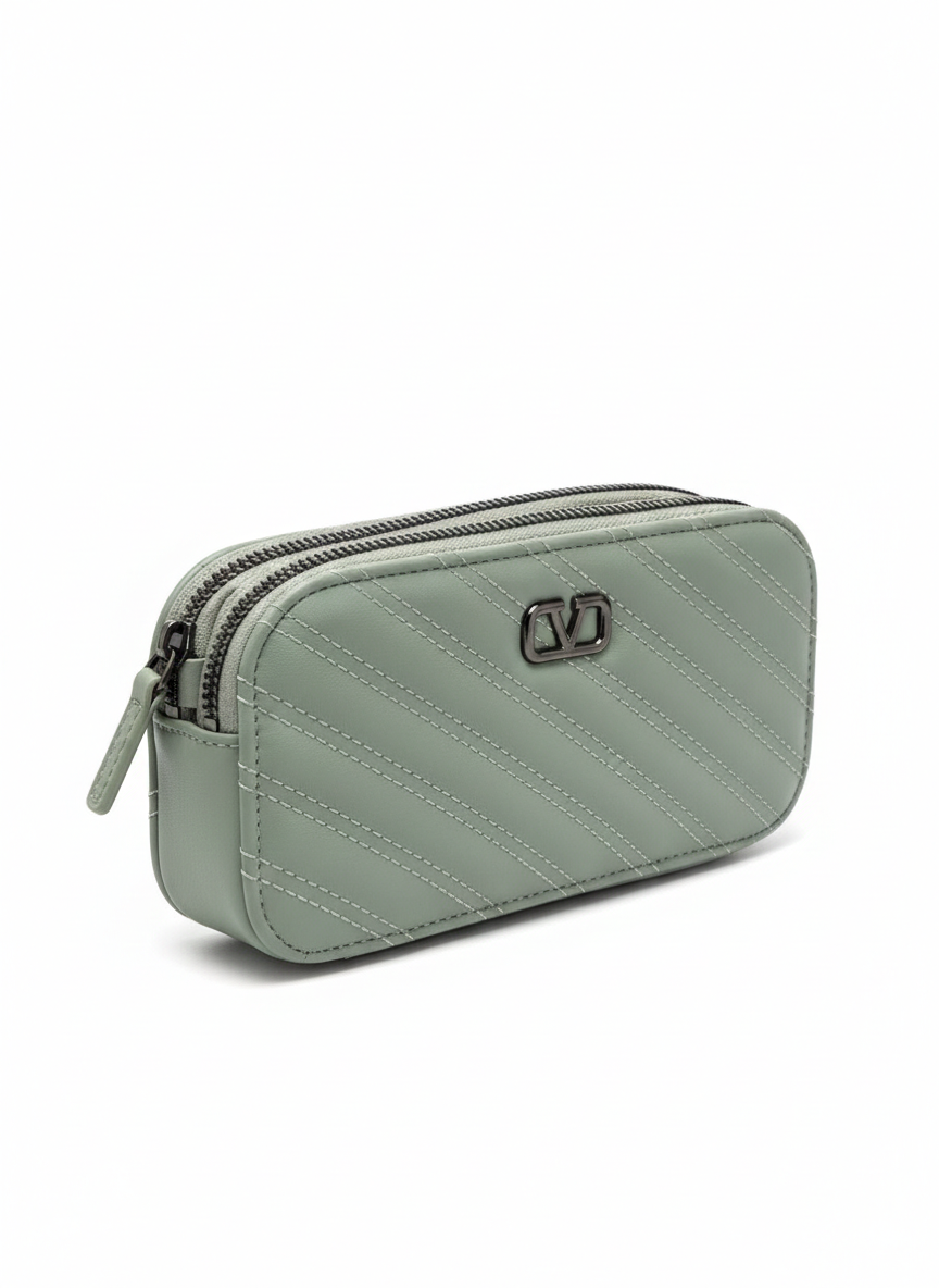 Zimal Rose Luxe – Quilted Pista Mini Crossbody Bag for Women | Elegant Compact Shoulder Purse