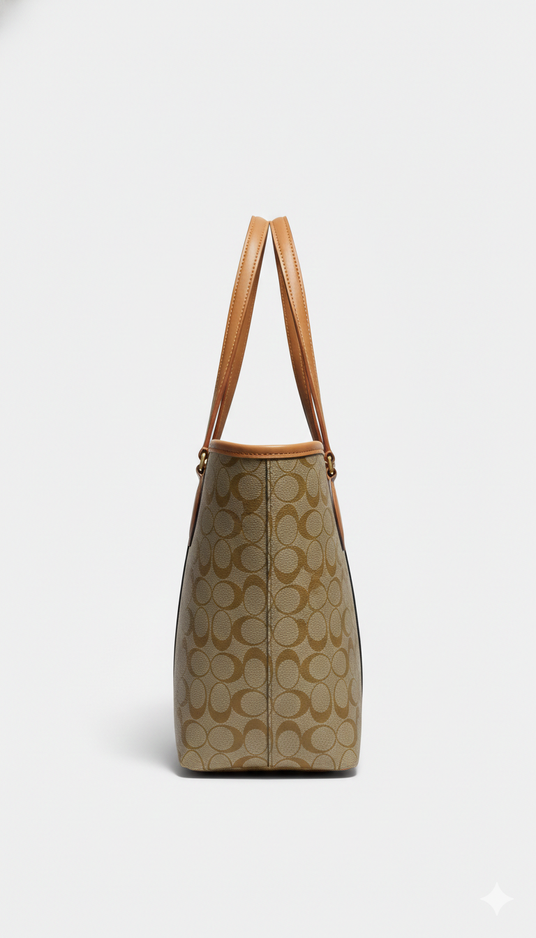 Yellow Nova Tote – Stylish Monogram Shoulder Bag for Women | Large Capacity Everyday Handbag