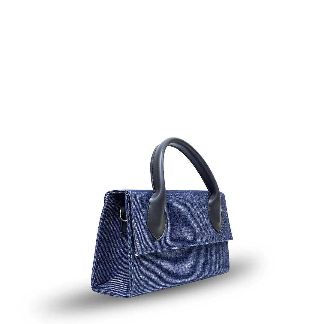 Sienna Grace Top Handle Bag – Elegant Beige Structured Handbag for Women Blue
