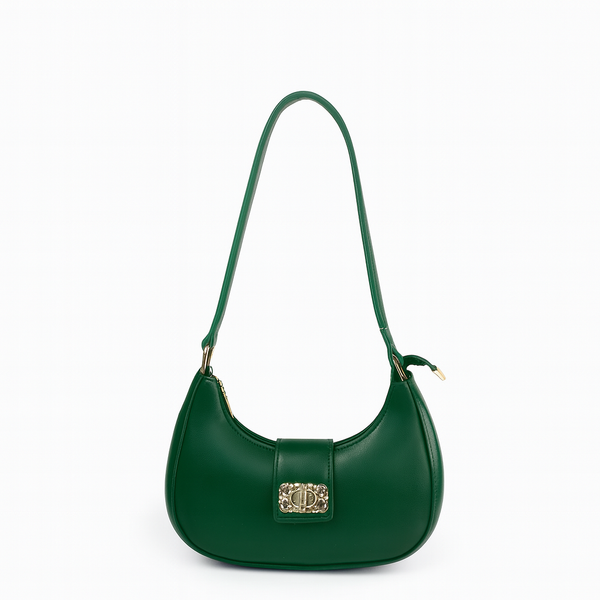Bella Luxe Shoulder Bag – Elegant green