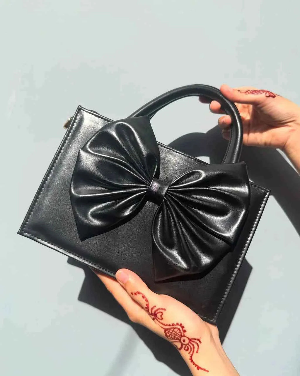Fleur Bow Handbag for Women in Pakistan | PU Leather – Nayab Khatoon