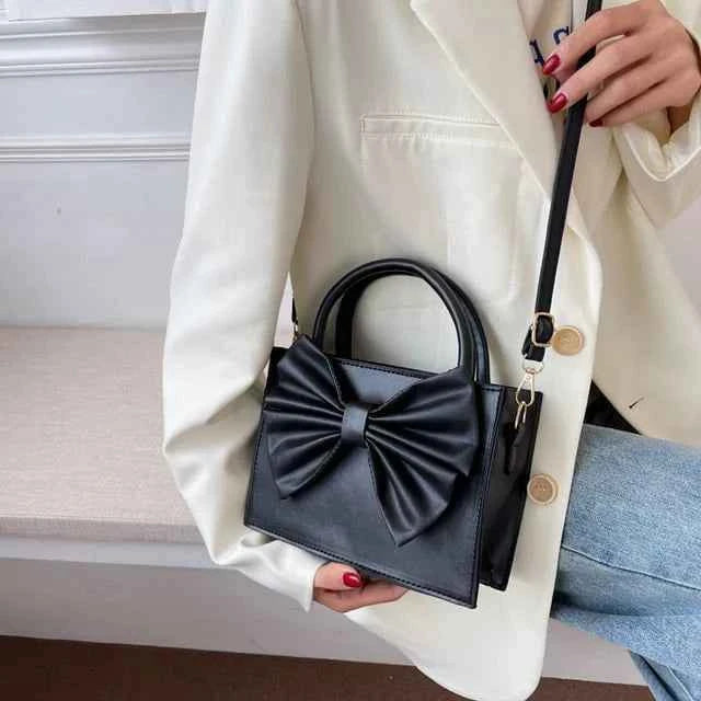Fleur Bow Handbag for Women in Pakistan | PU Leather – Nayab Khatoon