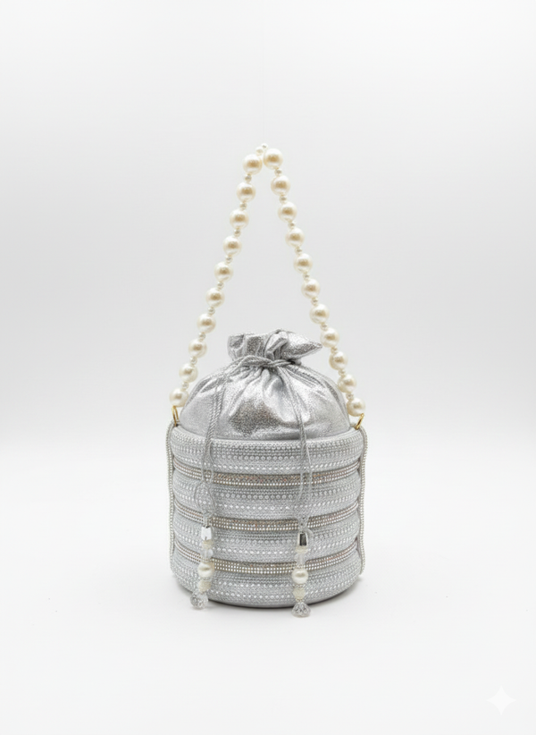 Pearl Blossom Bridal Potli Goldan – Nayab Khatoon