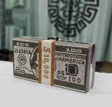 Rich Girl Dollar Clutch Silver – Nayab Khatoon