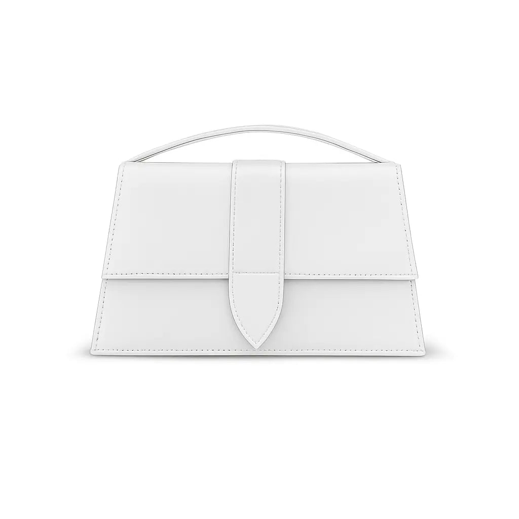 Nilofer-Pure White Handbag for Women | Elegant Bag – Nayab Khatoon - NayabKhtoon