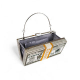 Rich Girl Dollar Clutch Silver – Nayab Khatoon