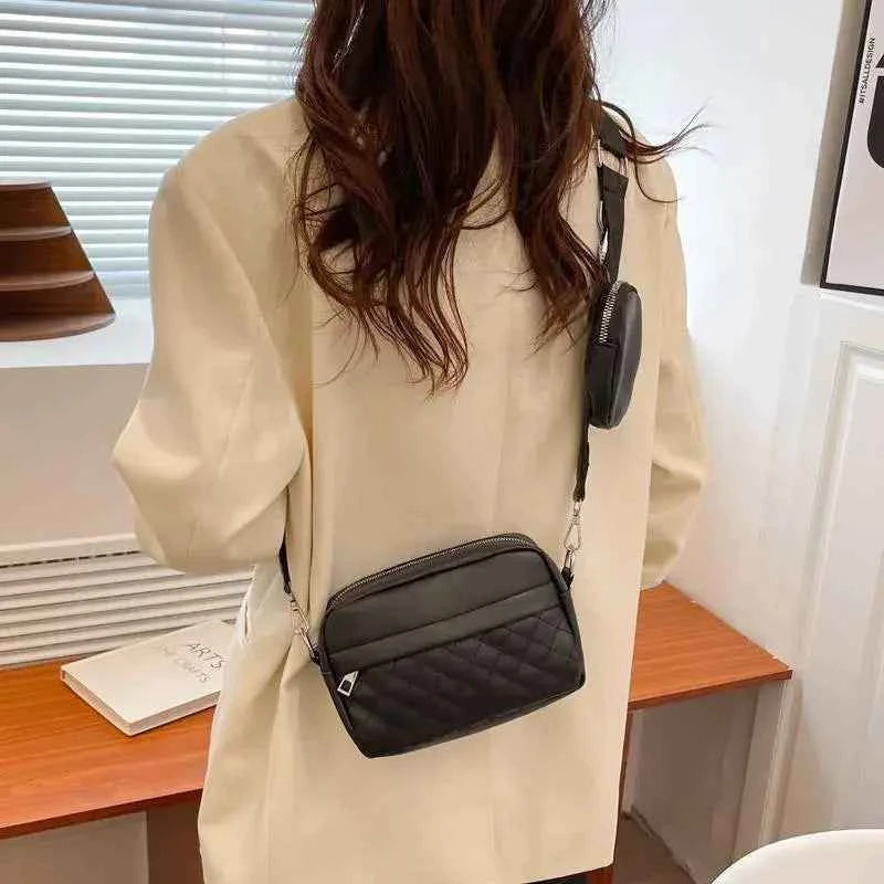 Quilted Crossbody Bag with Coin Pocket | Nayab Khatoon Pakistan