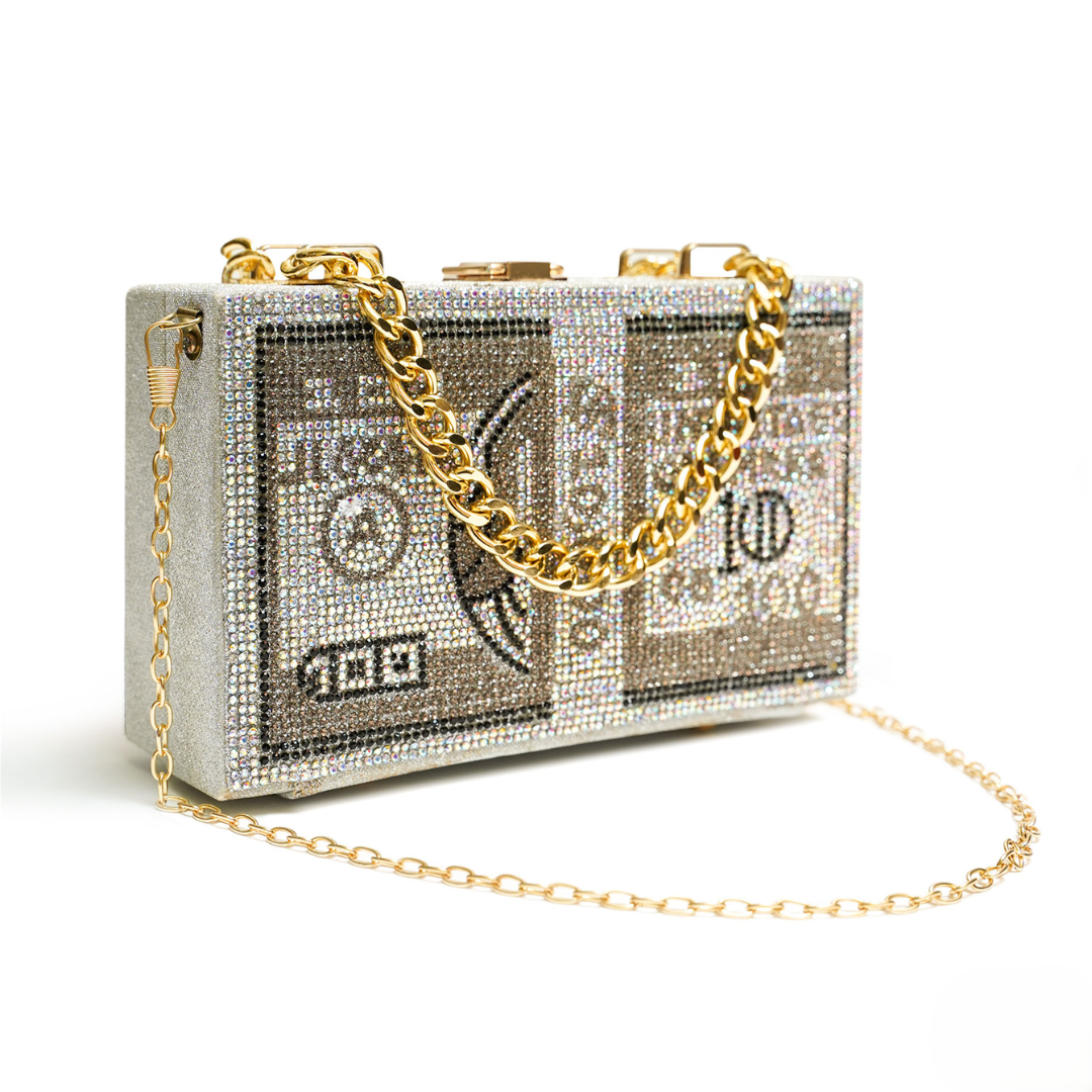 Rich Girl Dollar Clutch – Nayab Khatoon