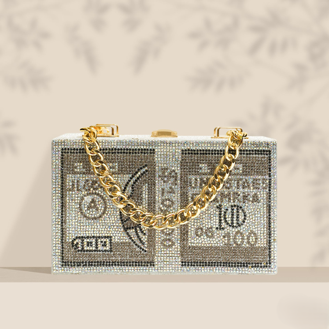 Rich Girl Dollar Clutch – Nayab Khatoon