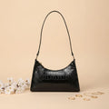 Crocodile Texture Handbag for Women Black | Nayab Khatoon Croc Elegance Bag Pakistan