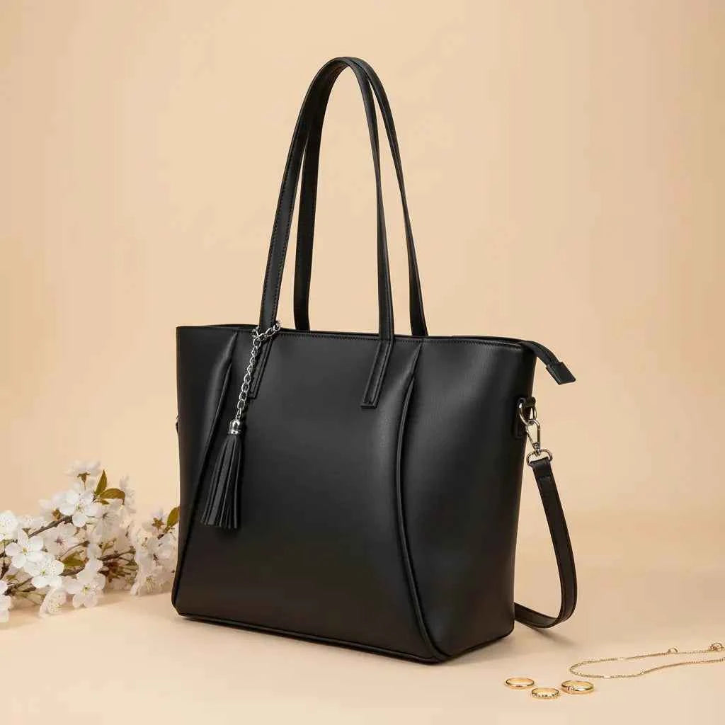 Zarya Black Tote Bag for Women