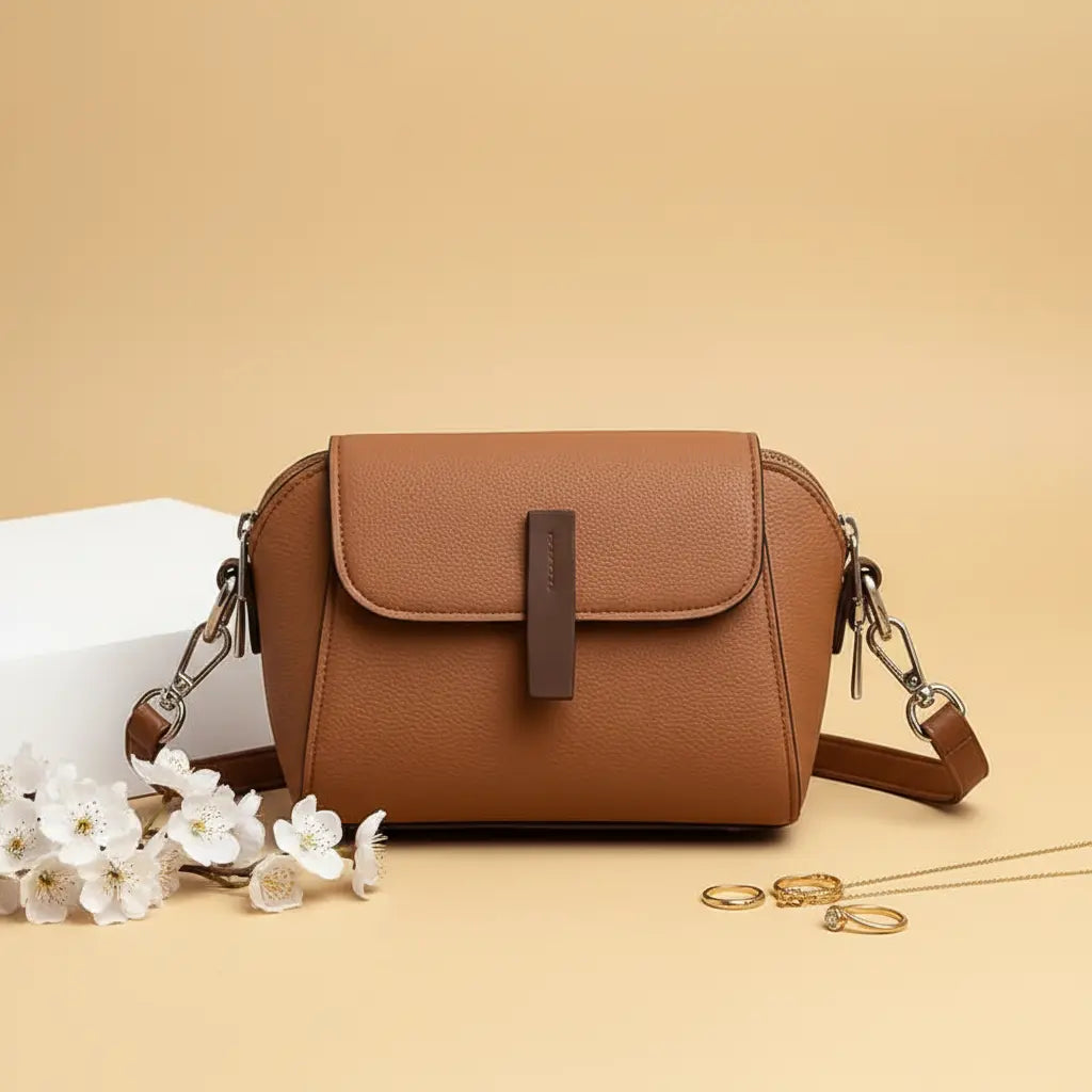 Cavelle Camel Crossbody Purse for Women – Stylish Everyday Bag