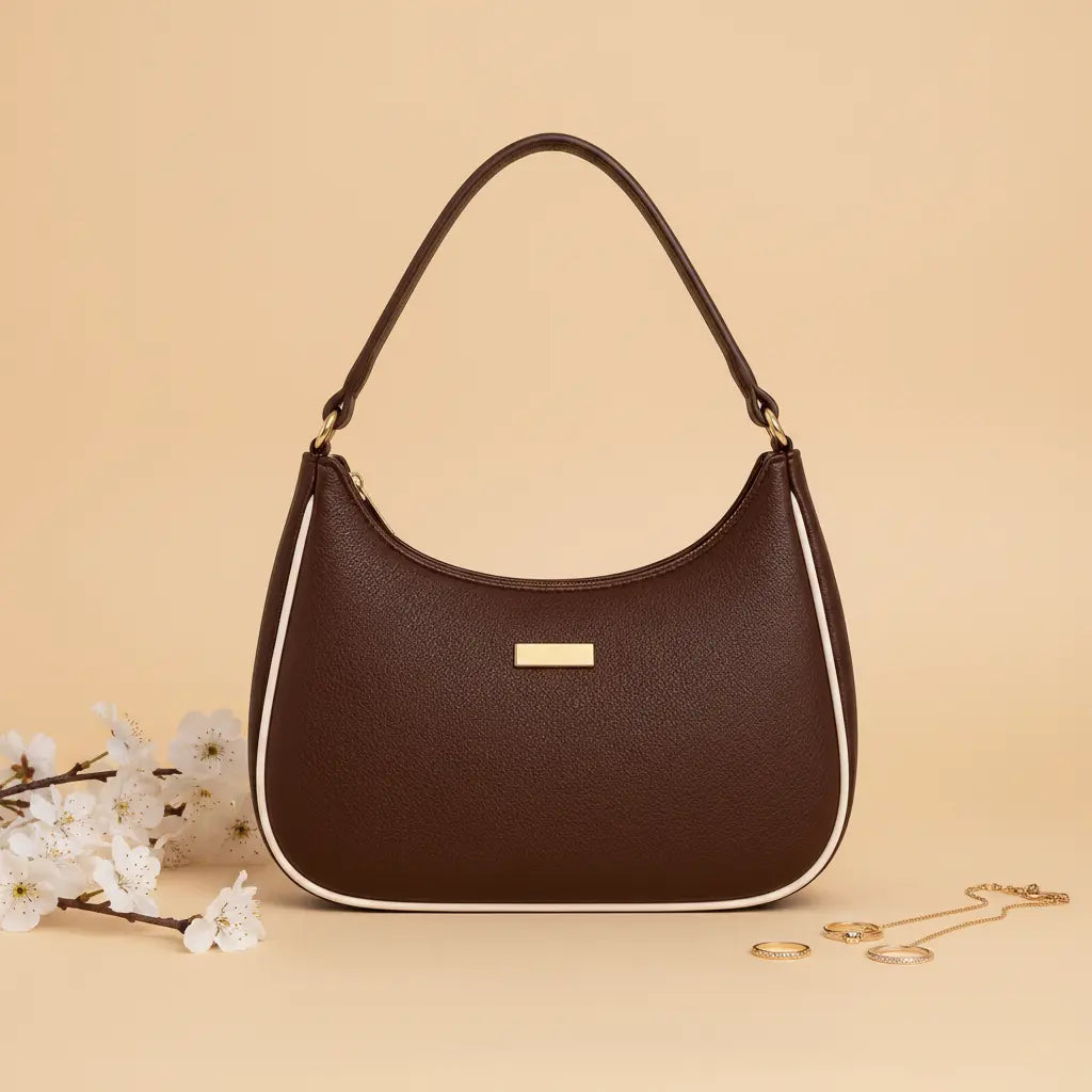 Rovelle – Classic Elegance in Crimson brown
