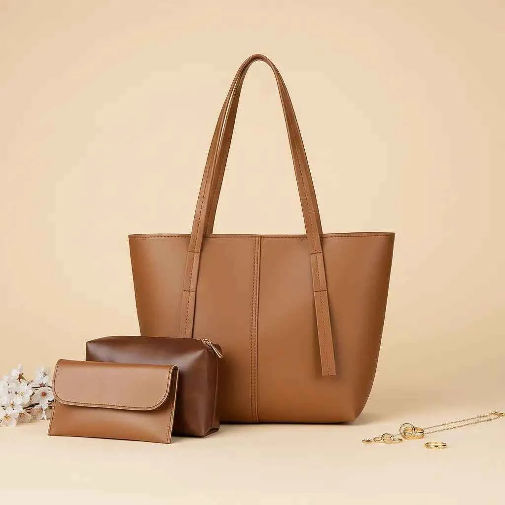 Luna Camel Tote Bag for Women