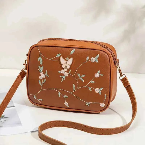 Embroidered Butterfly Crossbody Bag | Nayab Khatoon Pakistan