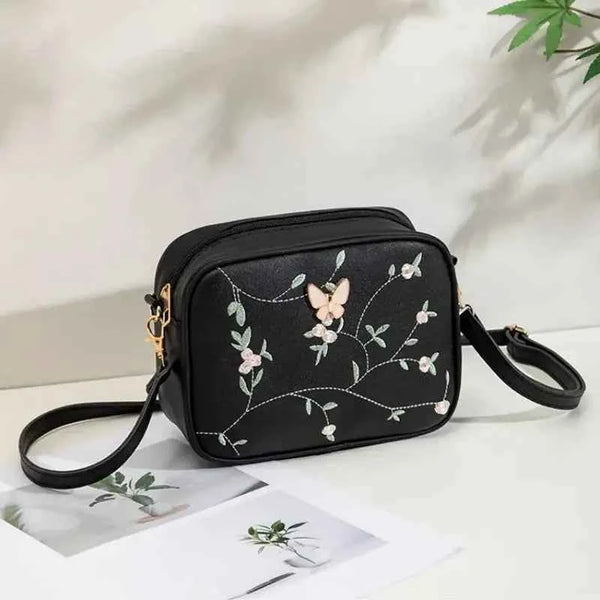 Embroidered Butterfly Crossbody Bag | Nayab Khatoon Pakistan