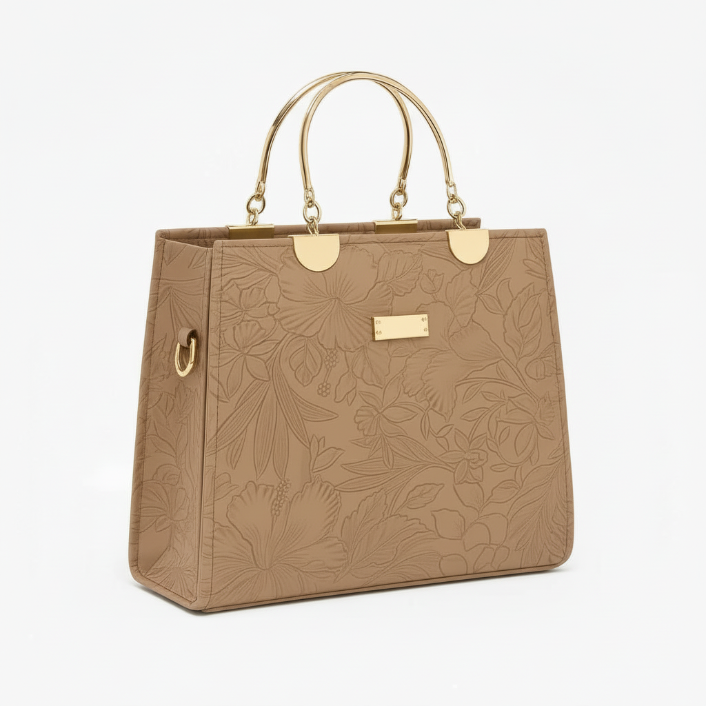 Clean Dark Beige Handbag Product