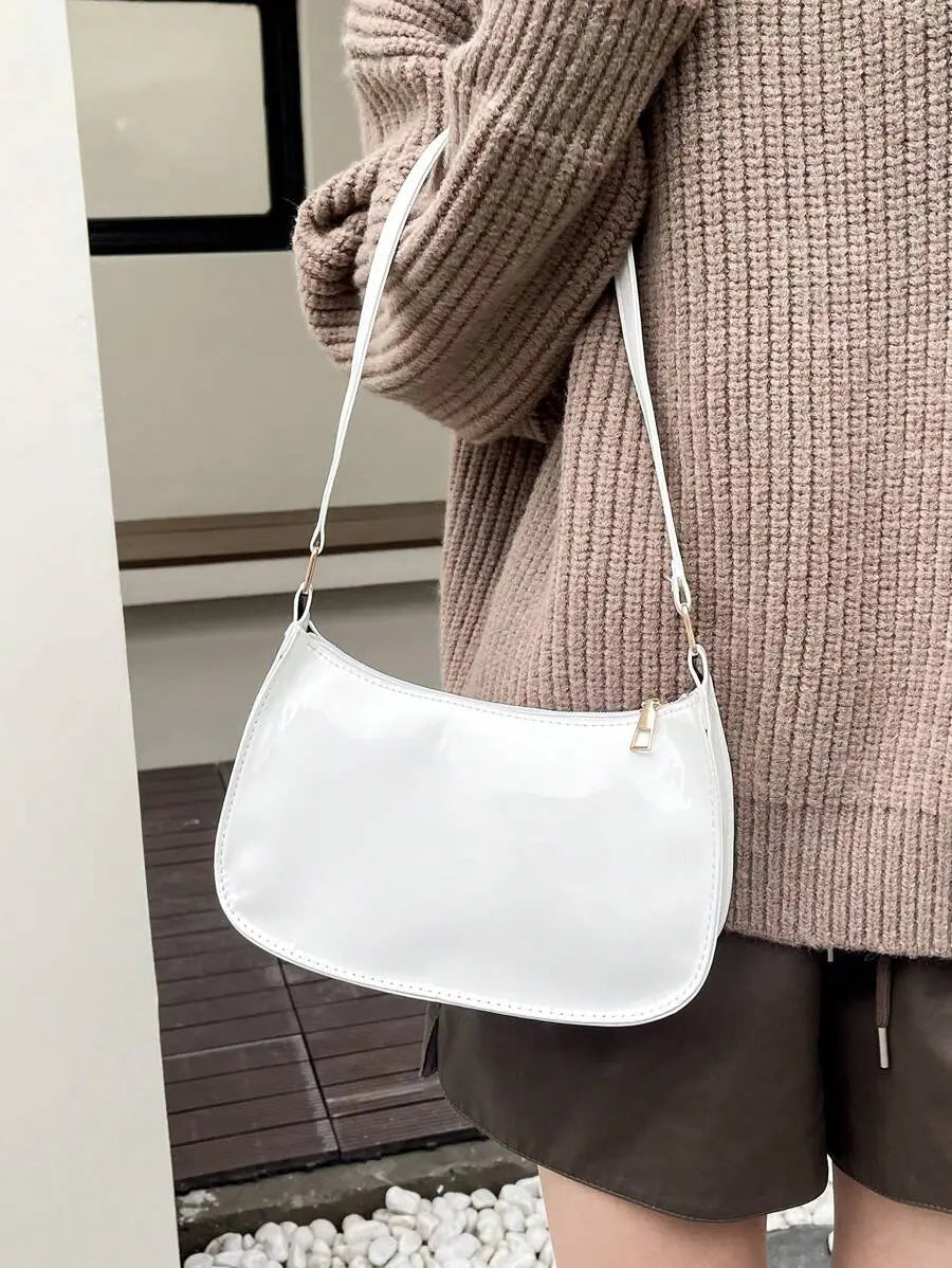 Veloura White Shoulder Bag for Women