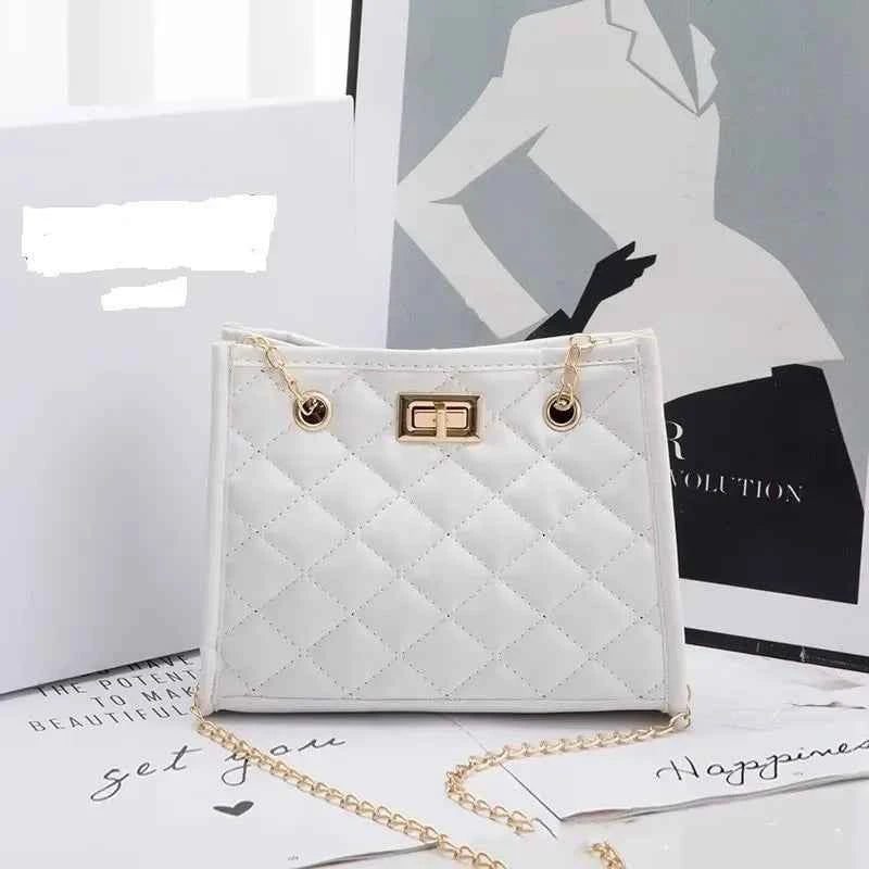 Laila Mini Chain Satchel white