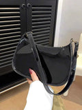 Veloura Black Shoulder Bag for Women