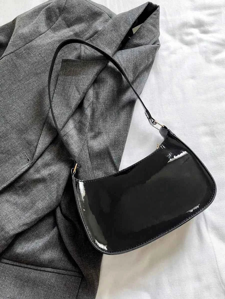 Veloura Black Shoulder Bag for Women