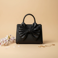 Fleur Bow Black Handbag for Women in Pakistan – Nayab Khatoon
