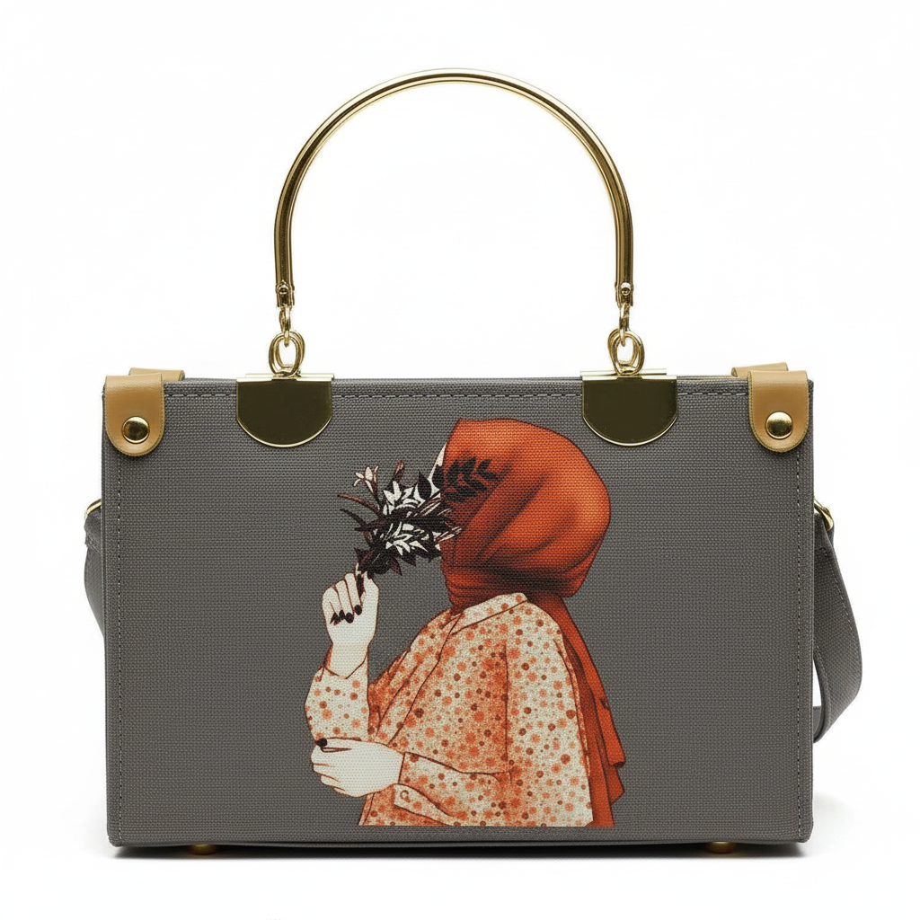 Grey Boxy Bag 3