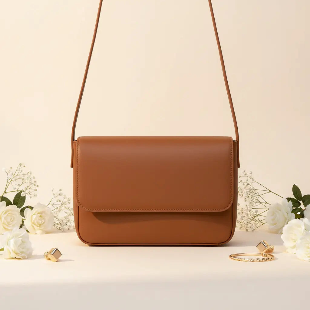 Magnetic Button Strap Crossbody Bag for Women | Nayab Khatoon Pakistan