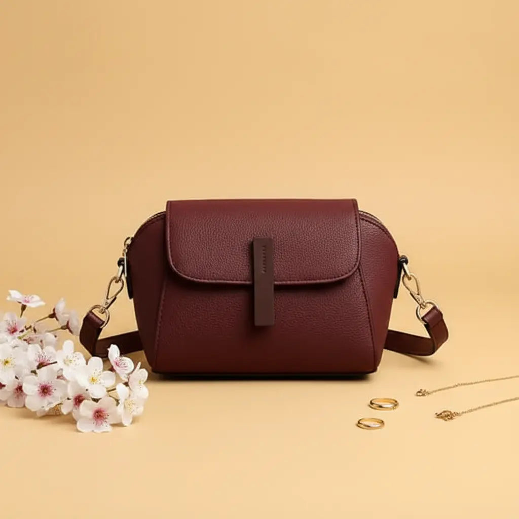 Cavelle Maroon Crossbody Purse for Women – Stylish Everyday Bag