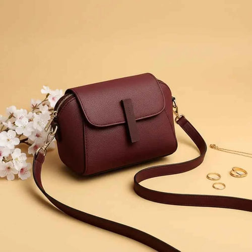 Cavelle Maroon Crossbody Purse for Women – Stylish Everyday Bag
