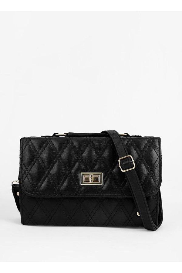 Elegant Quilted Burgundy Shoulder Bag | Premium PU Leather Handbag with Adjustable Strap