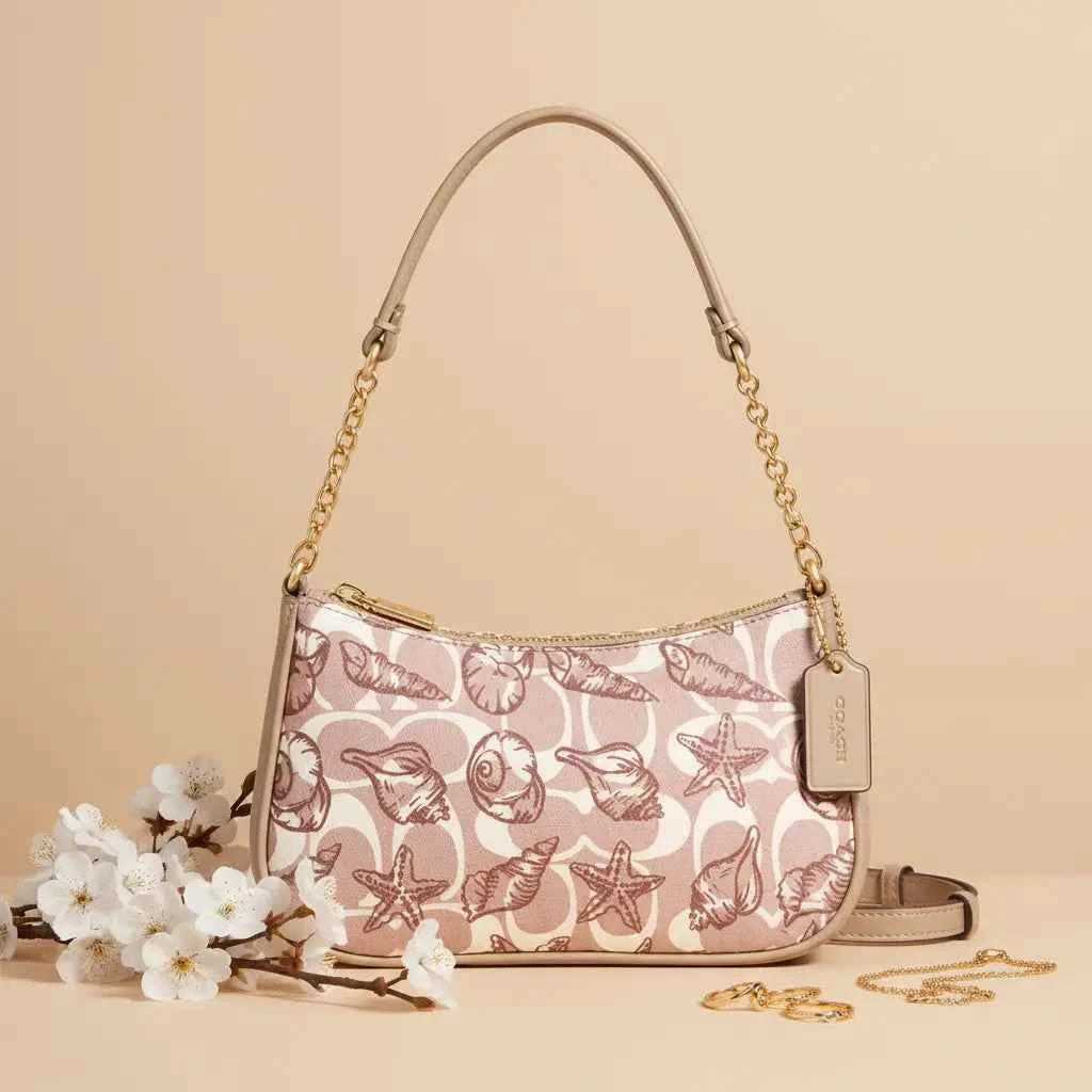 Starfish Gold Chain Shoulder Bag