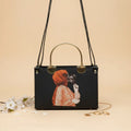 Pretty Black Blush Boxy Bag for Women in Pakistan | Nayab Khatoon