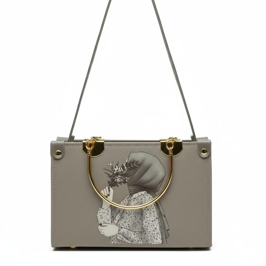 Pretty Boxy Bag Grey