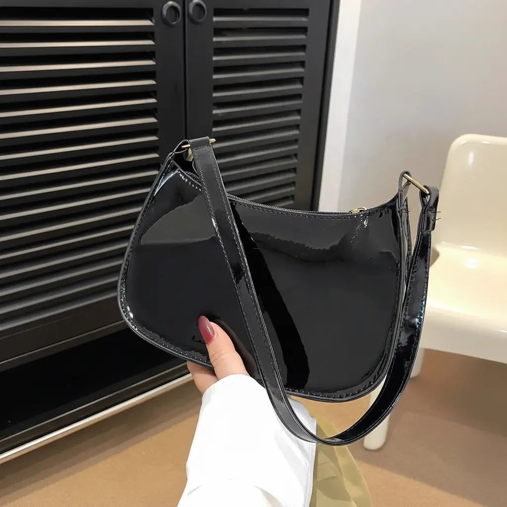 Veloura Black Shoulder Bag for Women