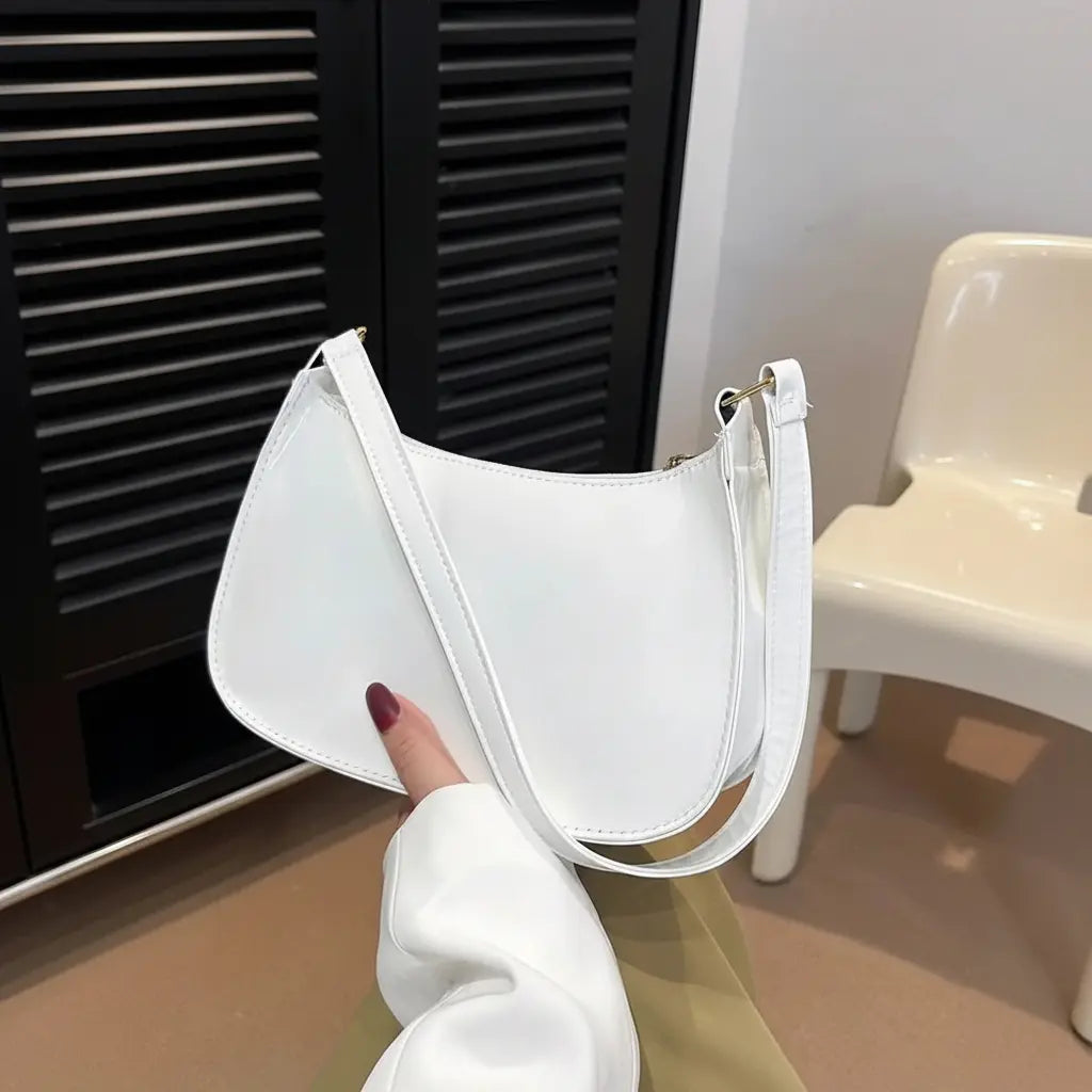 Veloura White Shoulder Bag for Women