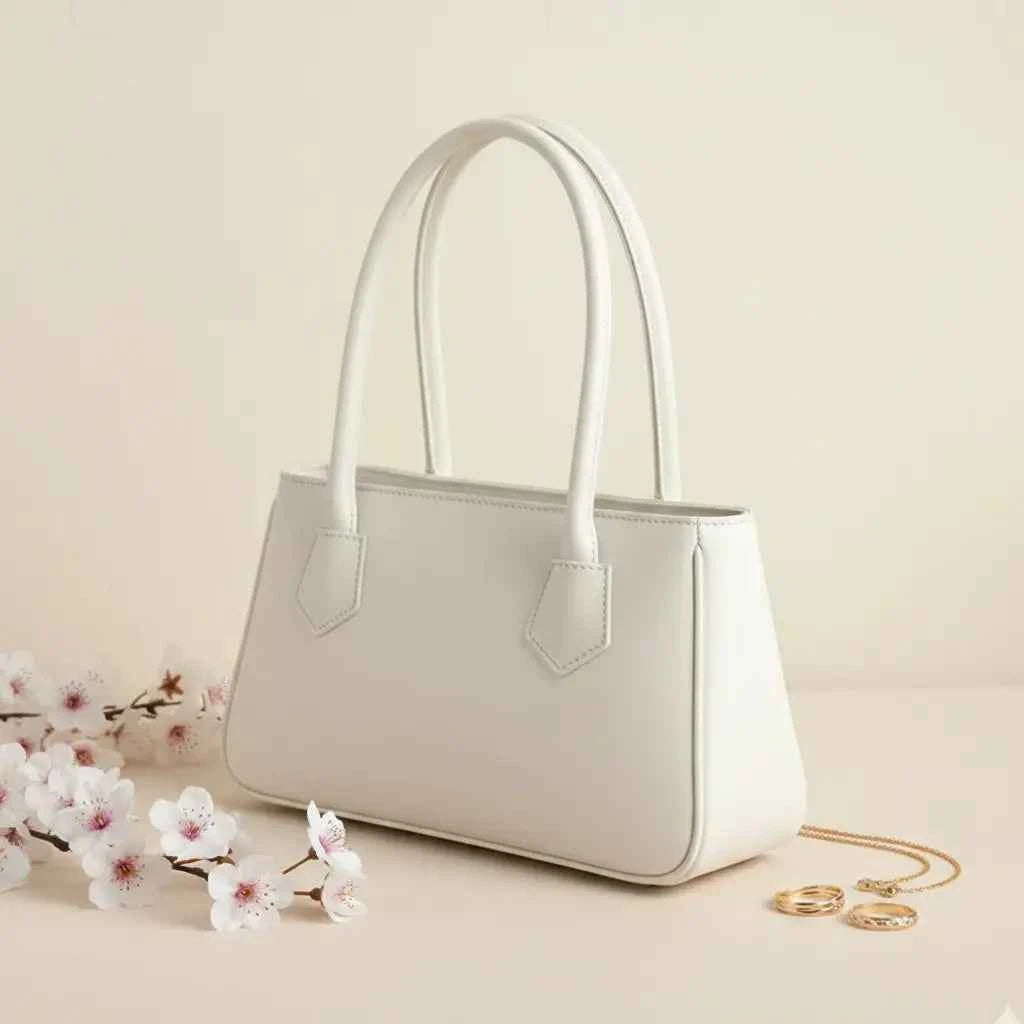 Mahveen Elegant Ladies Handbag in white