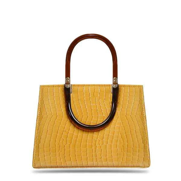 Yellow Candy Bag With Acrylic Handle