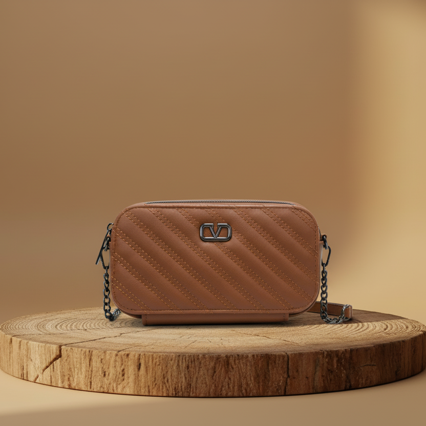 Zimal Rose Luxe Camel Crossbody