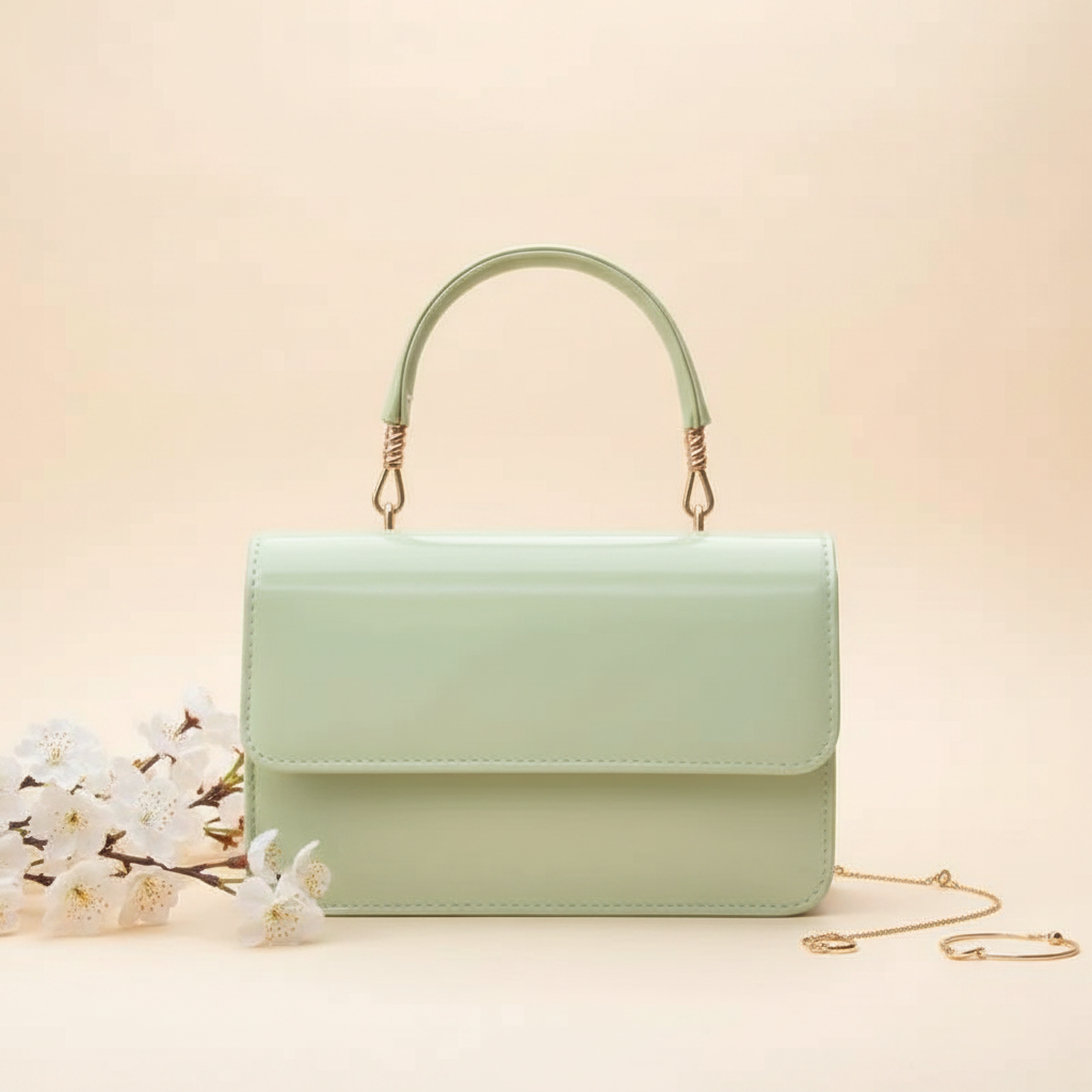 Zyvia Sea Green PU Leather Handbag for Women – Nayab Khatoon
